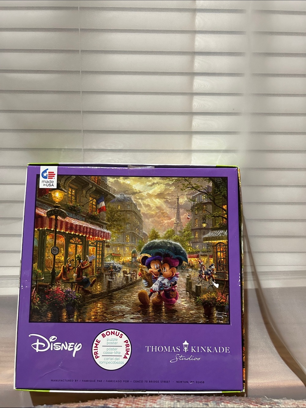 Thomas Kinkade Disney Paris Rainy Evening 750 pc Puzzle - Picture 2 of 2